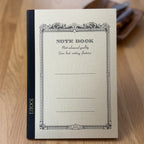 Apica CD Notebook A5 in Yellow, standing upright