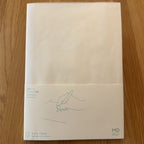 Midori MD Notebook A5 with glassine paper cover printed with a Dot Grid ruling label and illustration